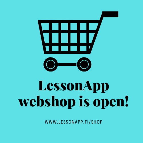 LessonApp webshop is open!