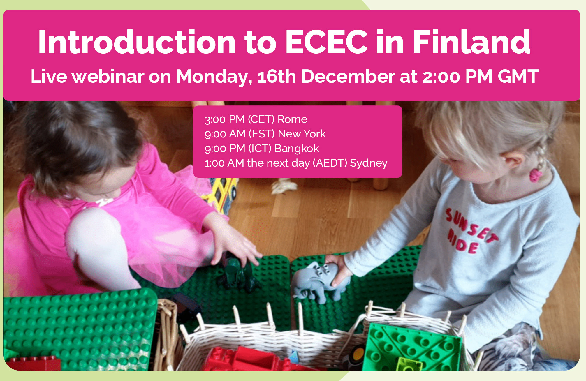 Free webinar: Discover Early Childhood Education in Finland!