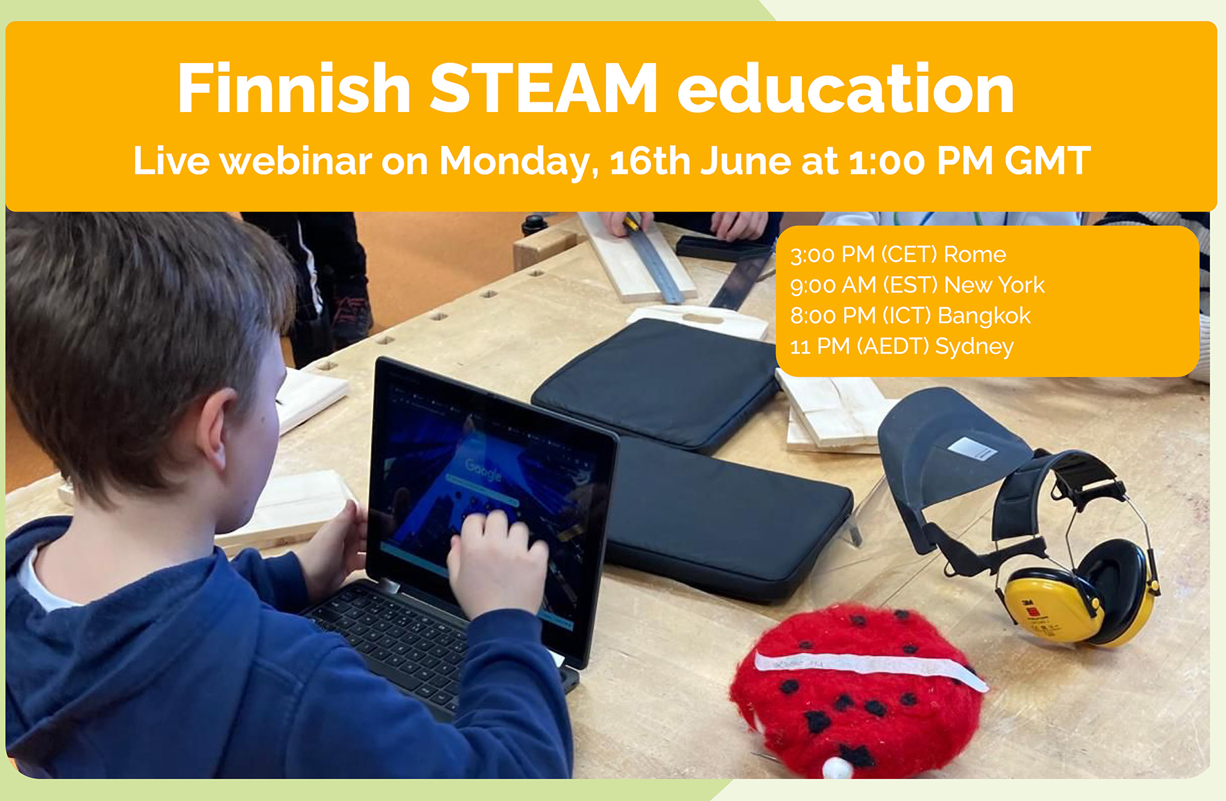 Free webinar: Finnish STEAM Education