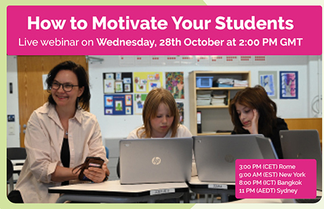 Free webinar: How to motivate students