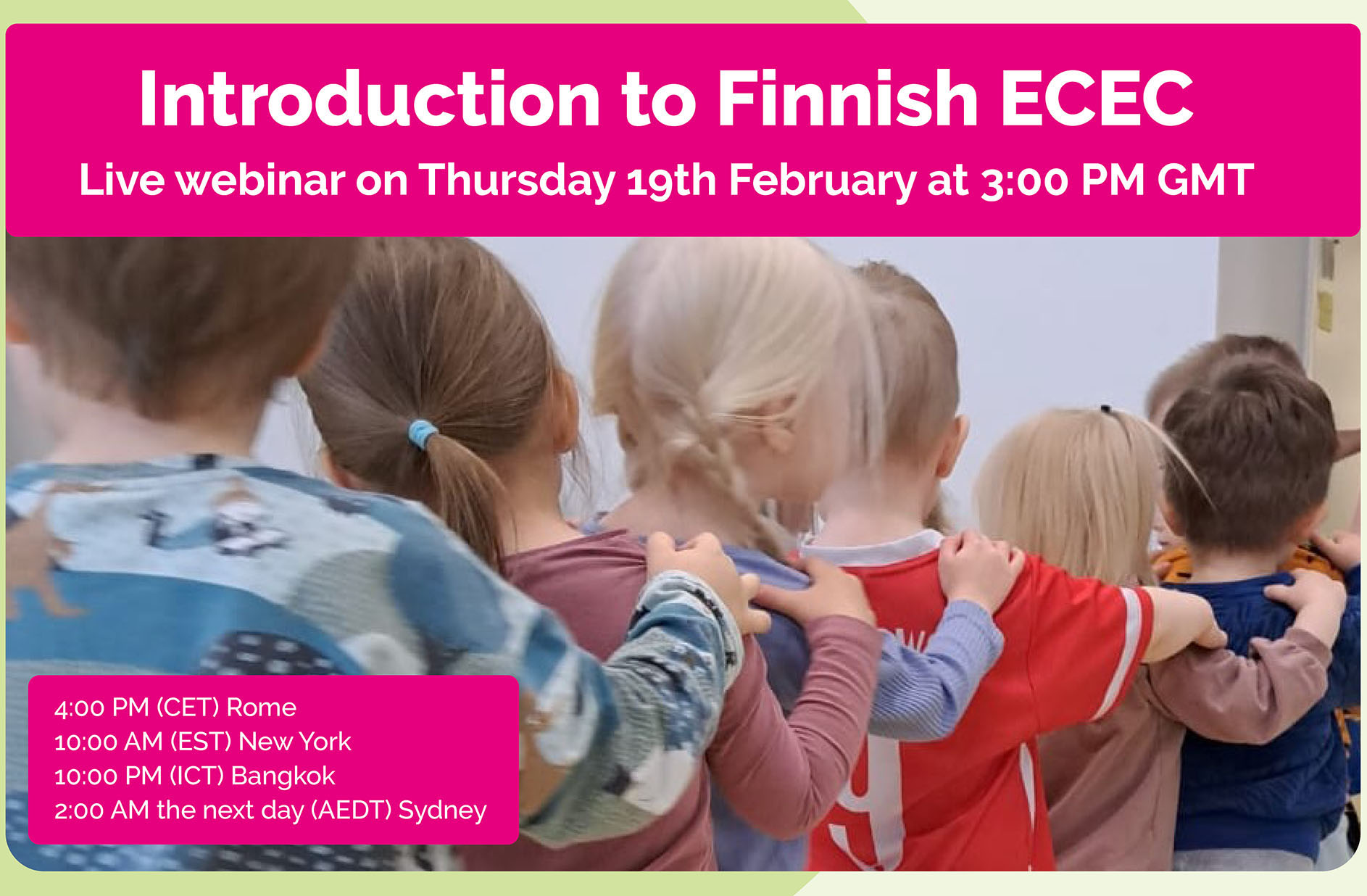 Free webinar: Introduction to Finnish ECEC
